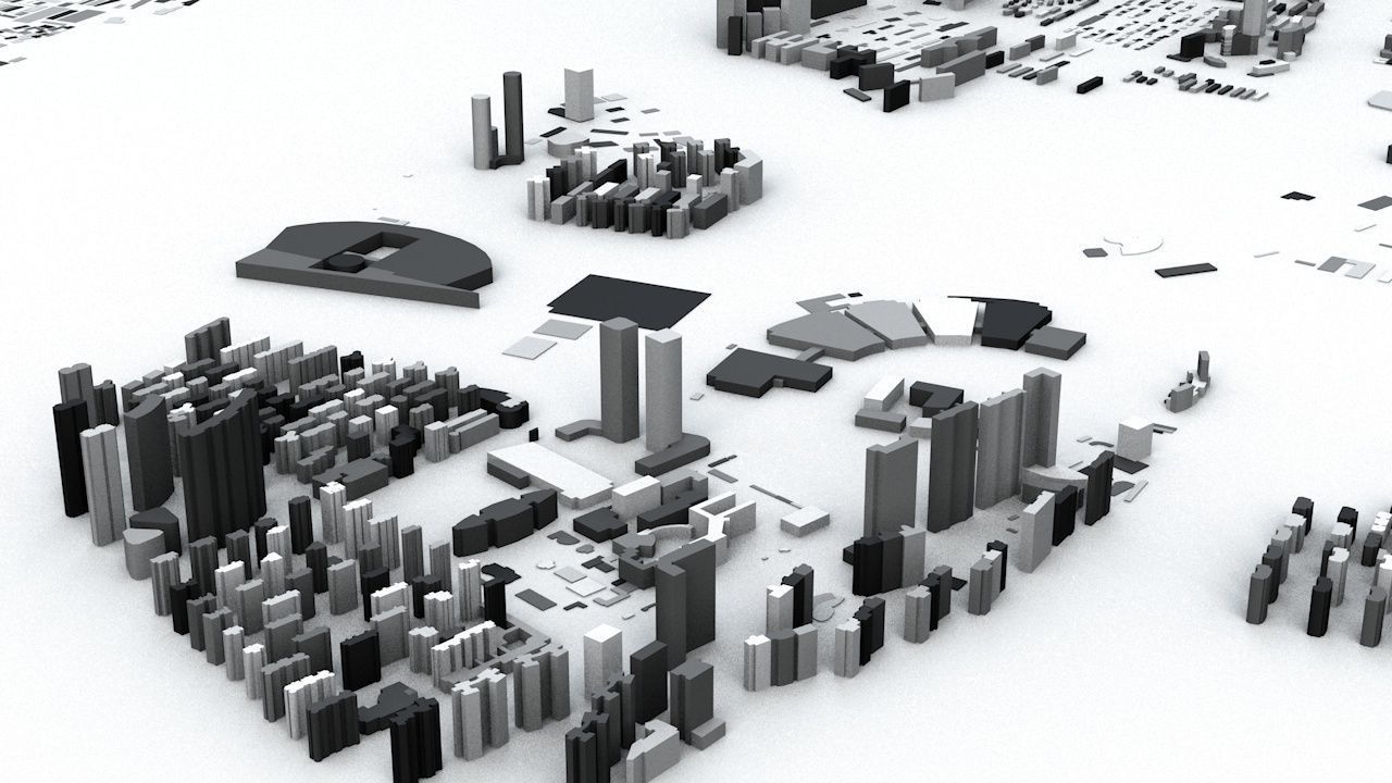 Hangzhou Streets and Buildings 3D model_5