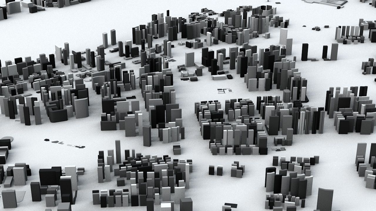 Hangzhou Streets and Buildings 3D model_4