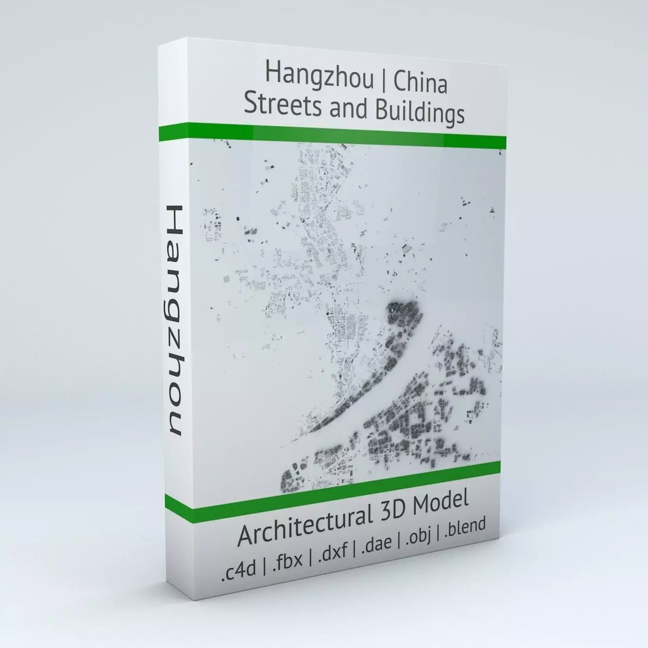 Hangzhou Streets and Buildings 3D model_0