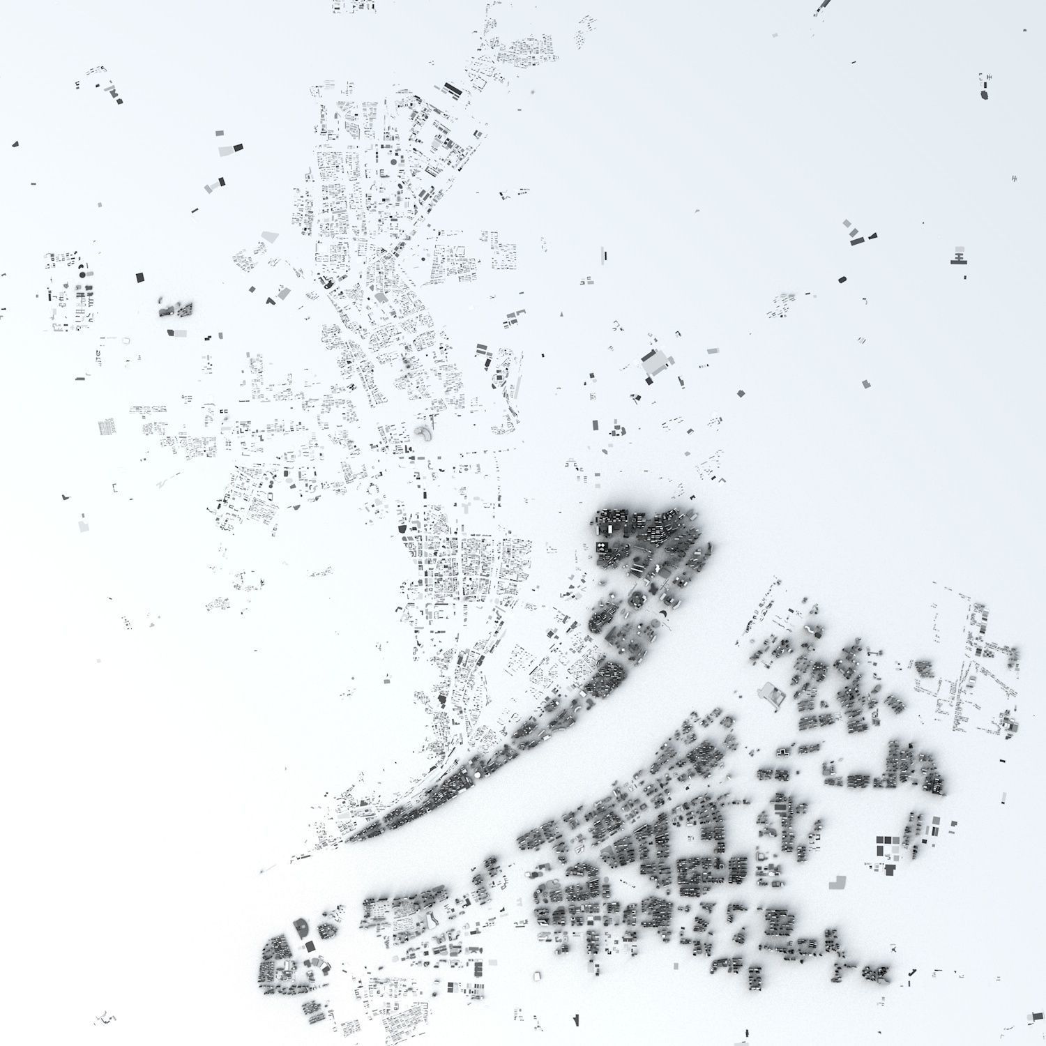 Hangzhou Streets and Buildings 3D model_1