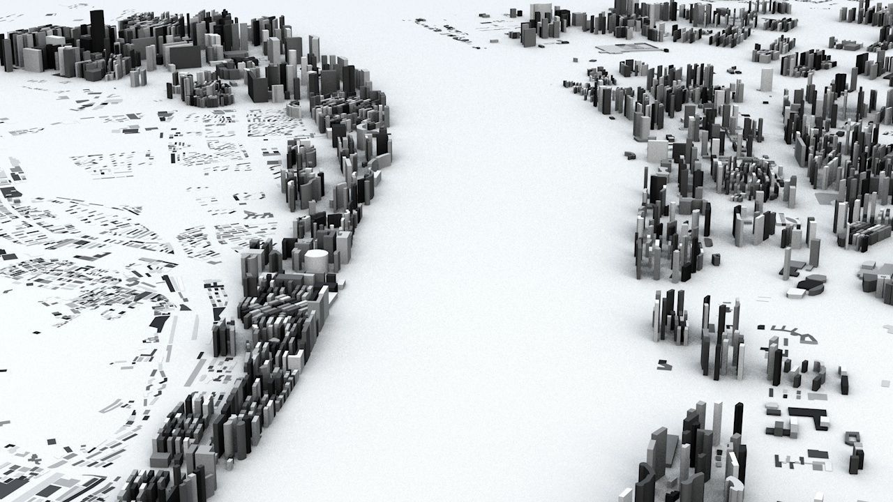 Hangzhou Streets and Buildings 3D model_2