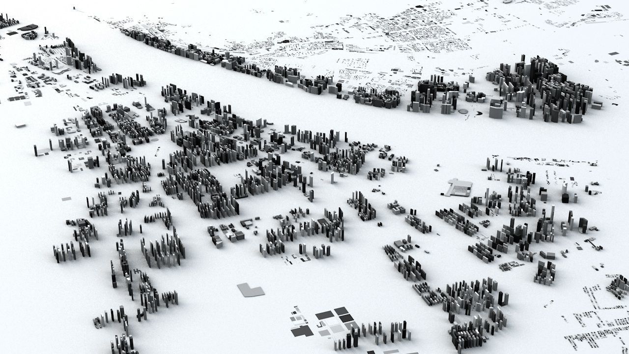 Hangzhou Streets and Buildings 3D model_8