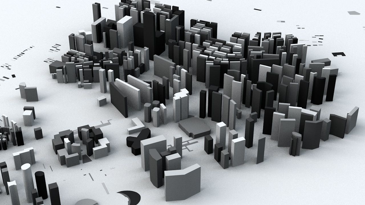 Hangzhou Streets and Buildings 3D model_3