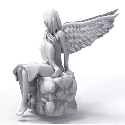 Confused Angel 3D print model