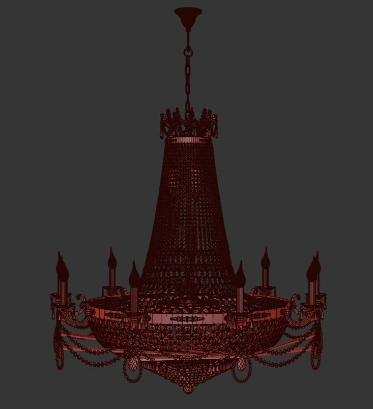  Chandelier Led E 169200 A 3D model_2