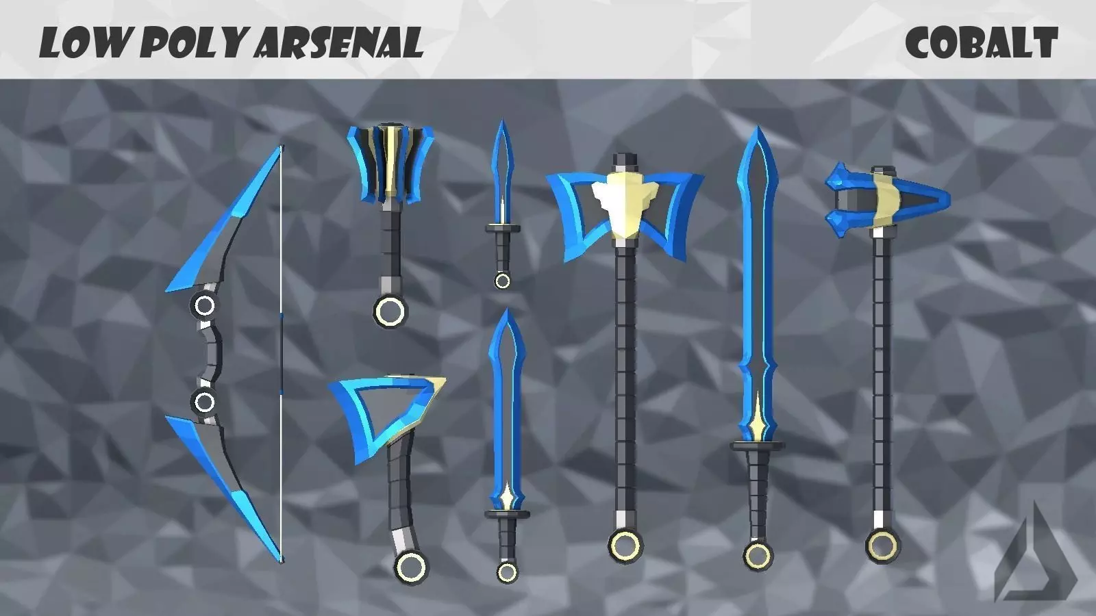 Low Poly Arsenal - Cobalt Low-poly 3D model_0