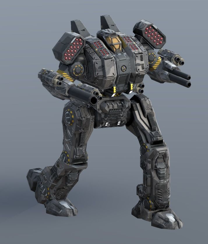 Spartan BattleMech Low-poly 3D model_20