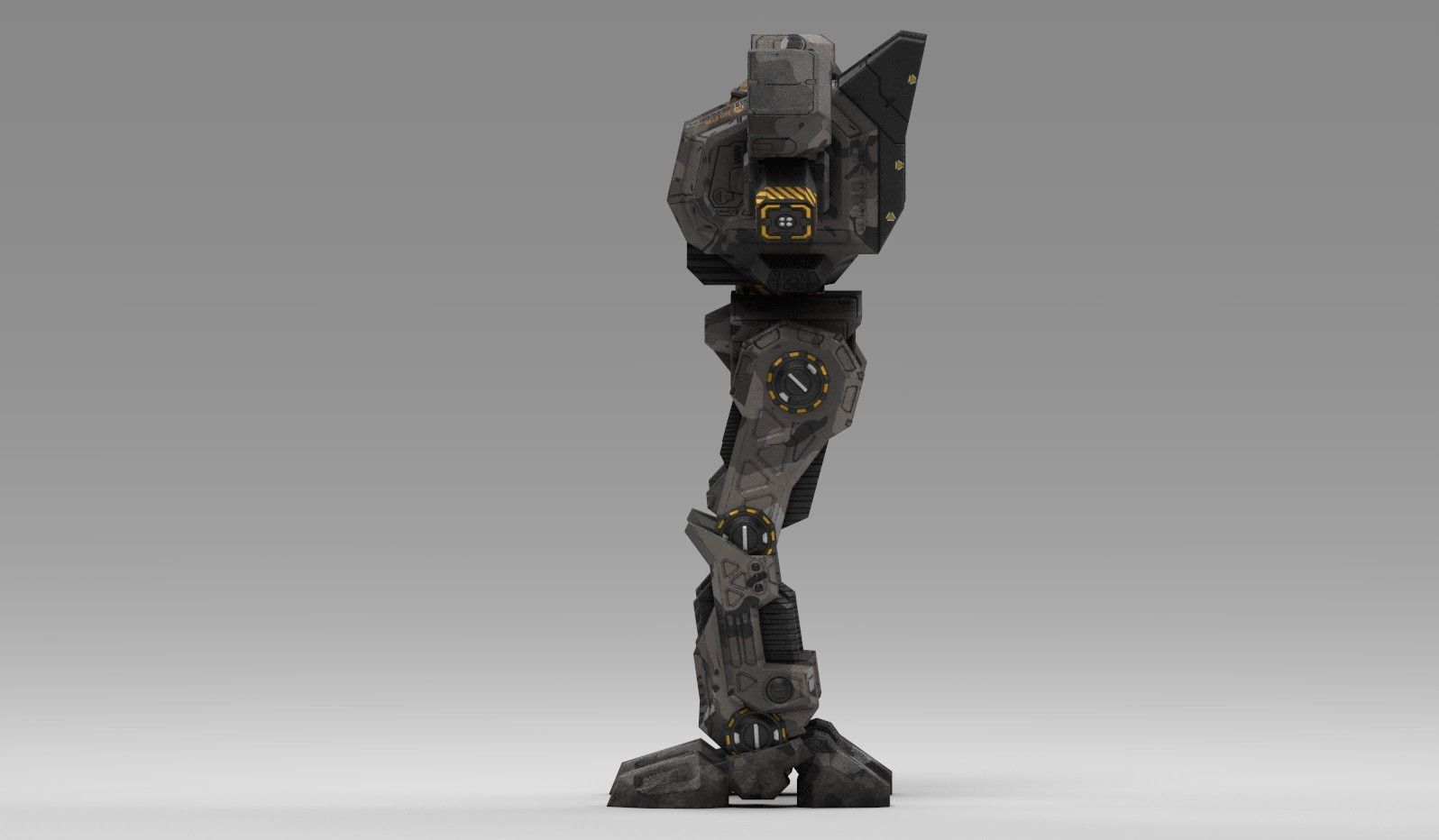 Spartan BattleMech Low-poly 3D model_15