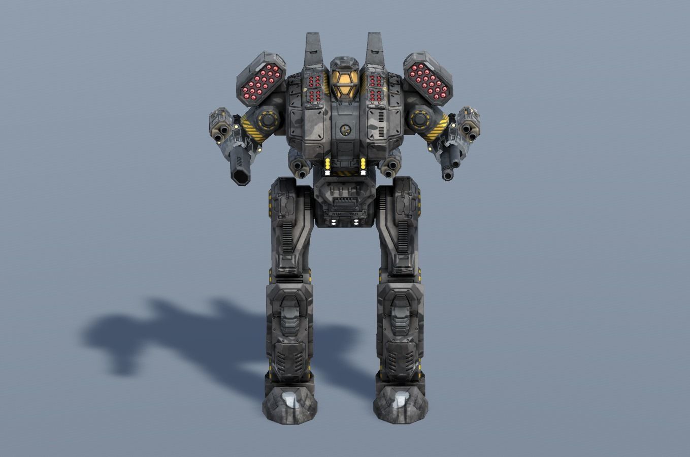 Spartan BattleMech Low-poly 3D model_19