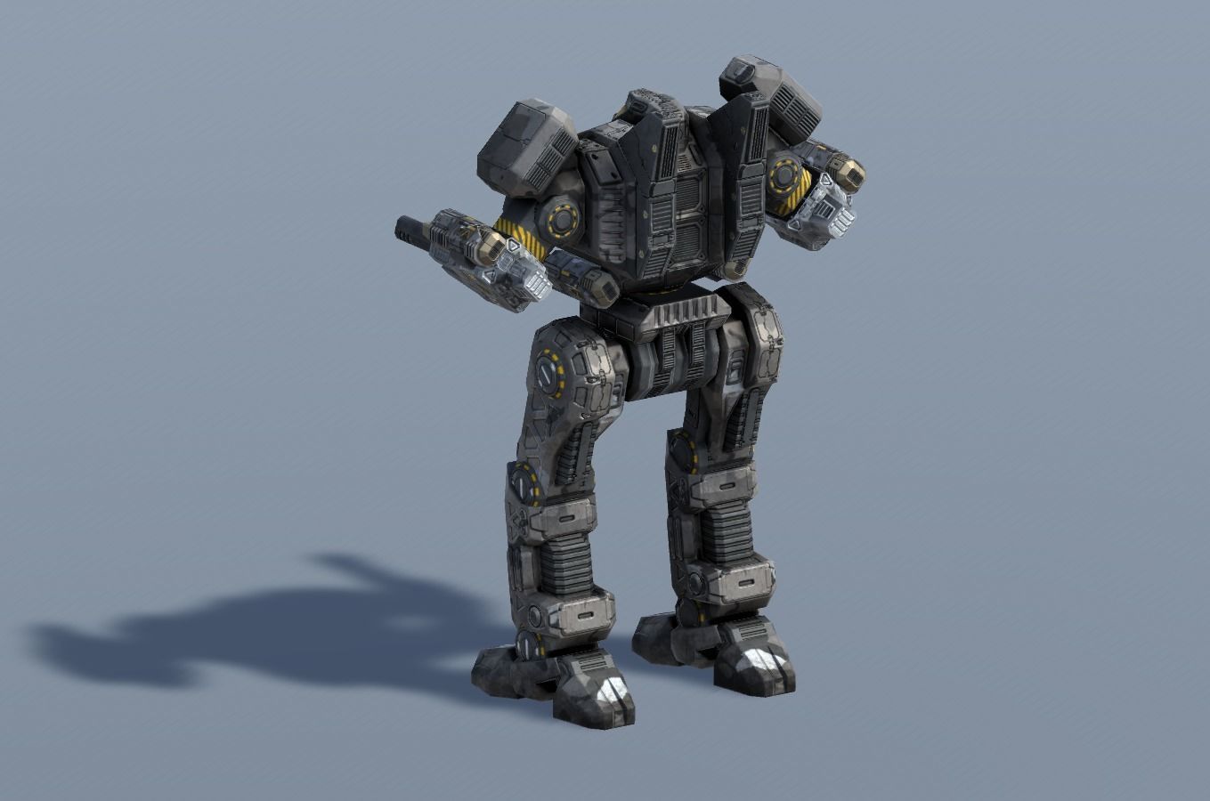 Spartan BattleMech Low-poly 3D model_22