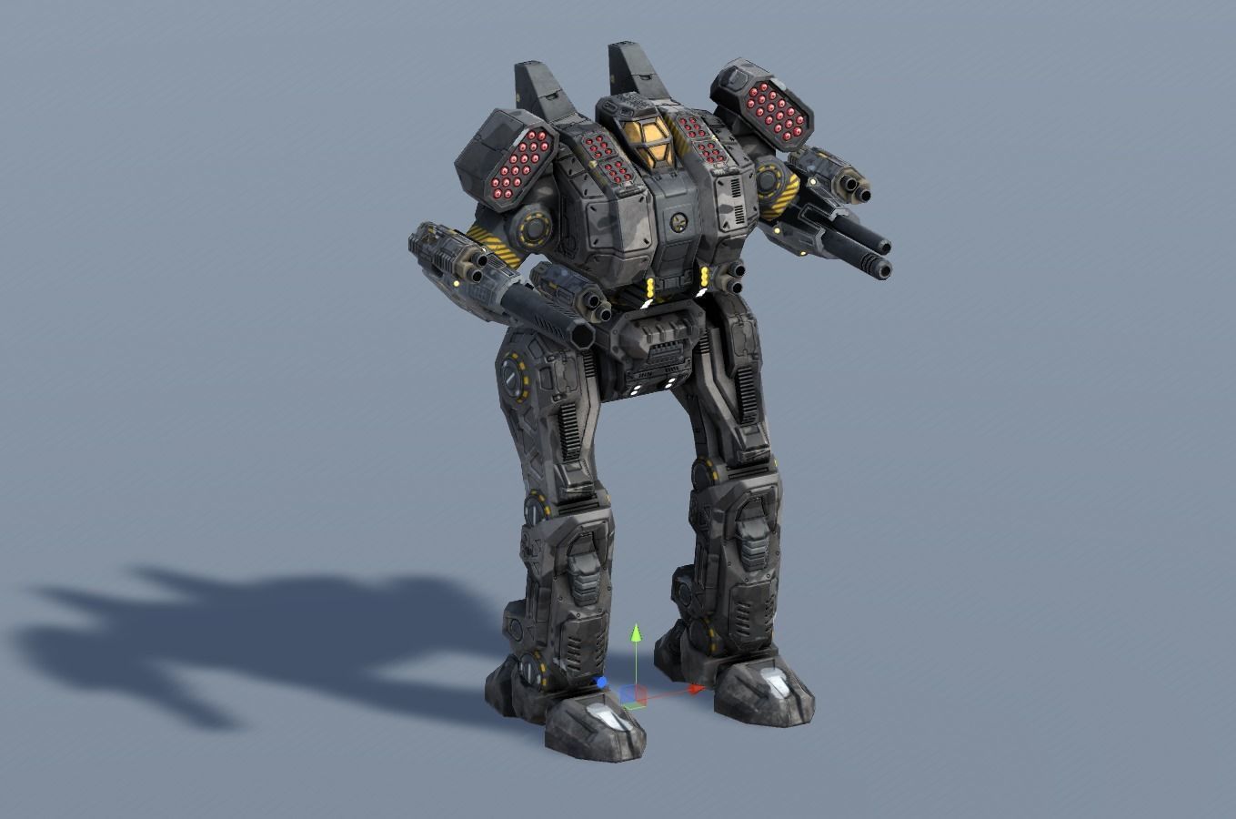 Spartan BattleMech Low-poly 3D model_21