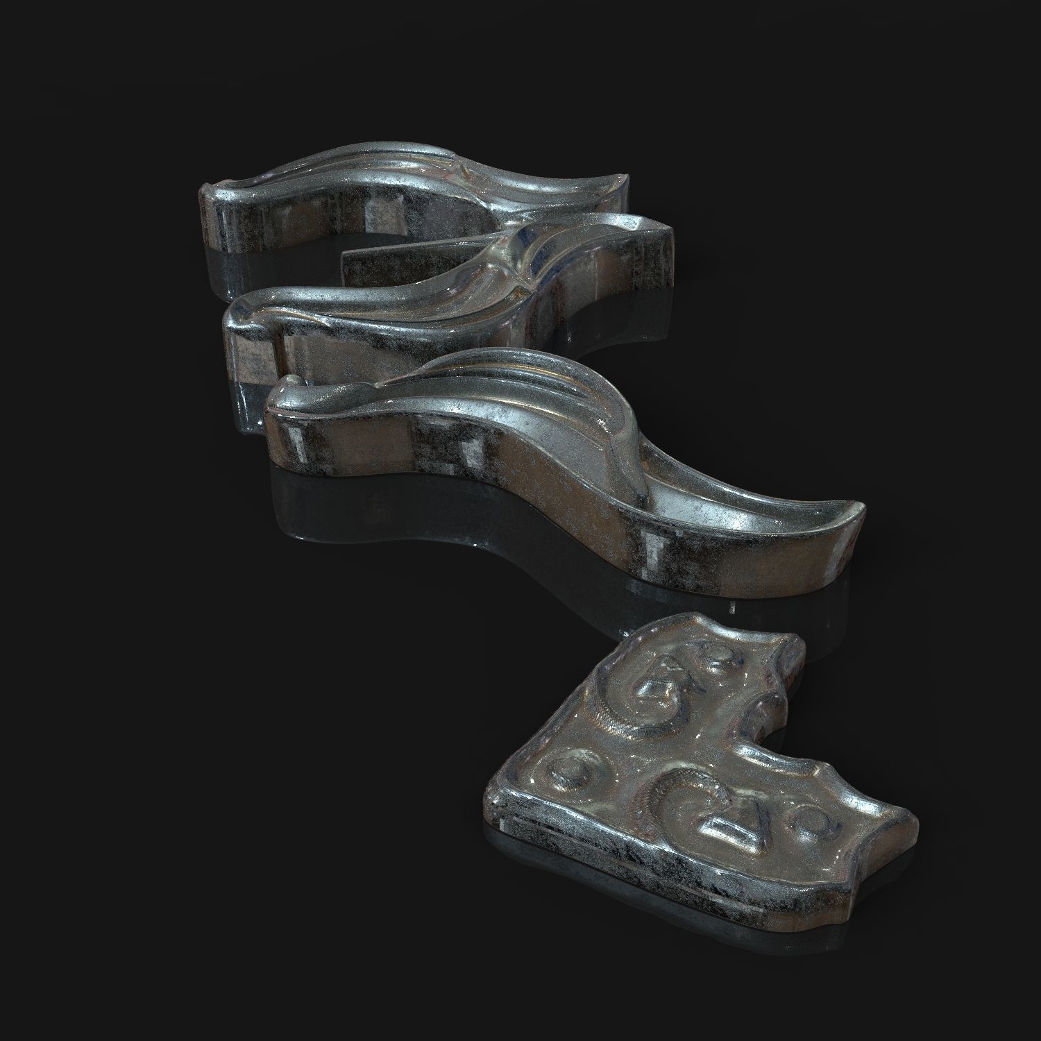 THORIN OAKENSHIELD BELT PARTS 3D print model_3