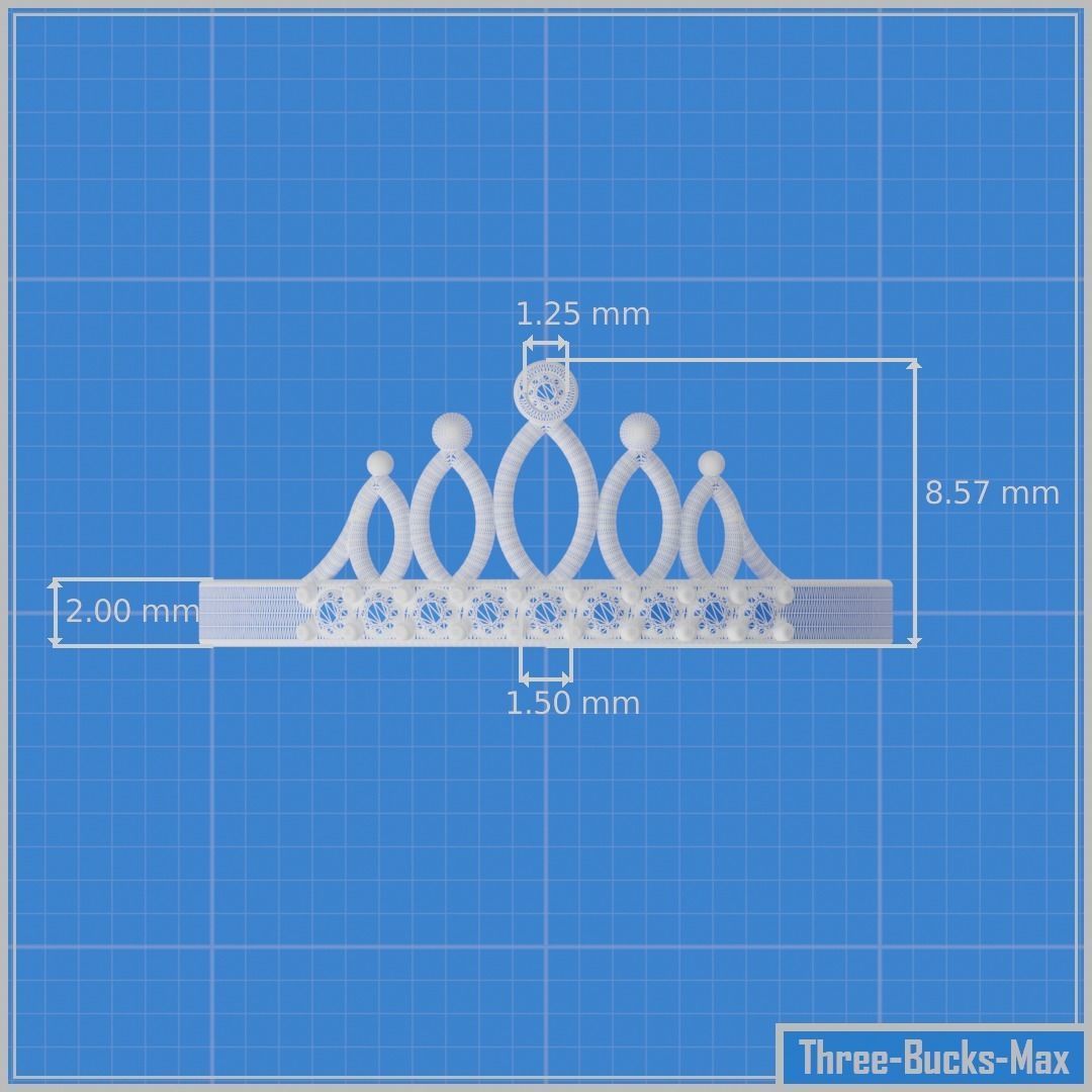 Ring Crown Free 3D print model_3