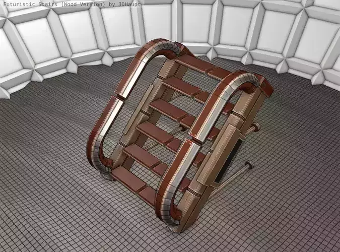 Wood Stairs - Construction Element 9