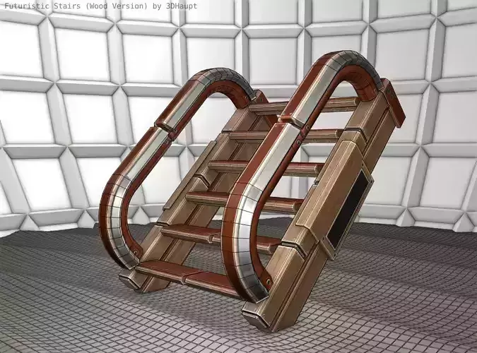 Wood Stairs - Construction Element 10
