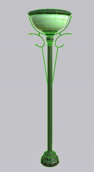 environment Street lights set Low-poly 3D model_8