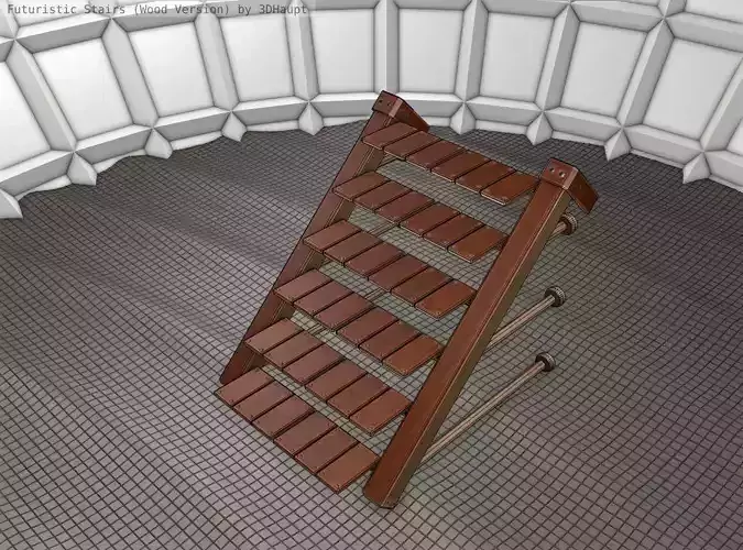 Wood Stairs - Construction Element 13