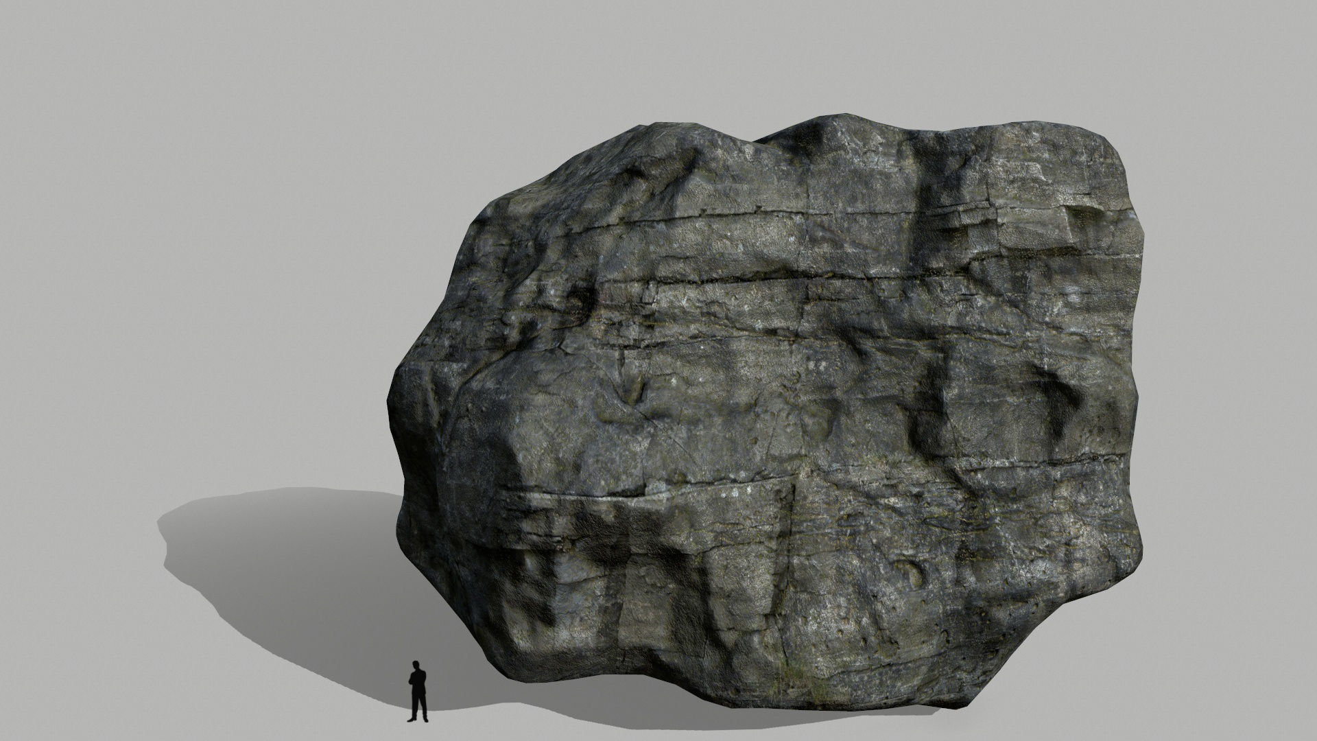 cliff rocks set  Low-poly 3D model_16