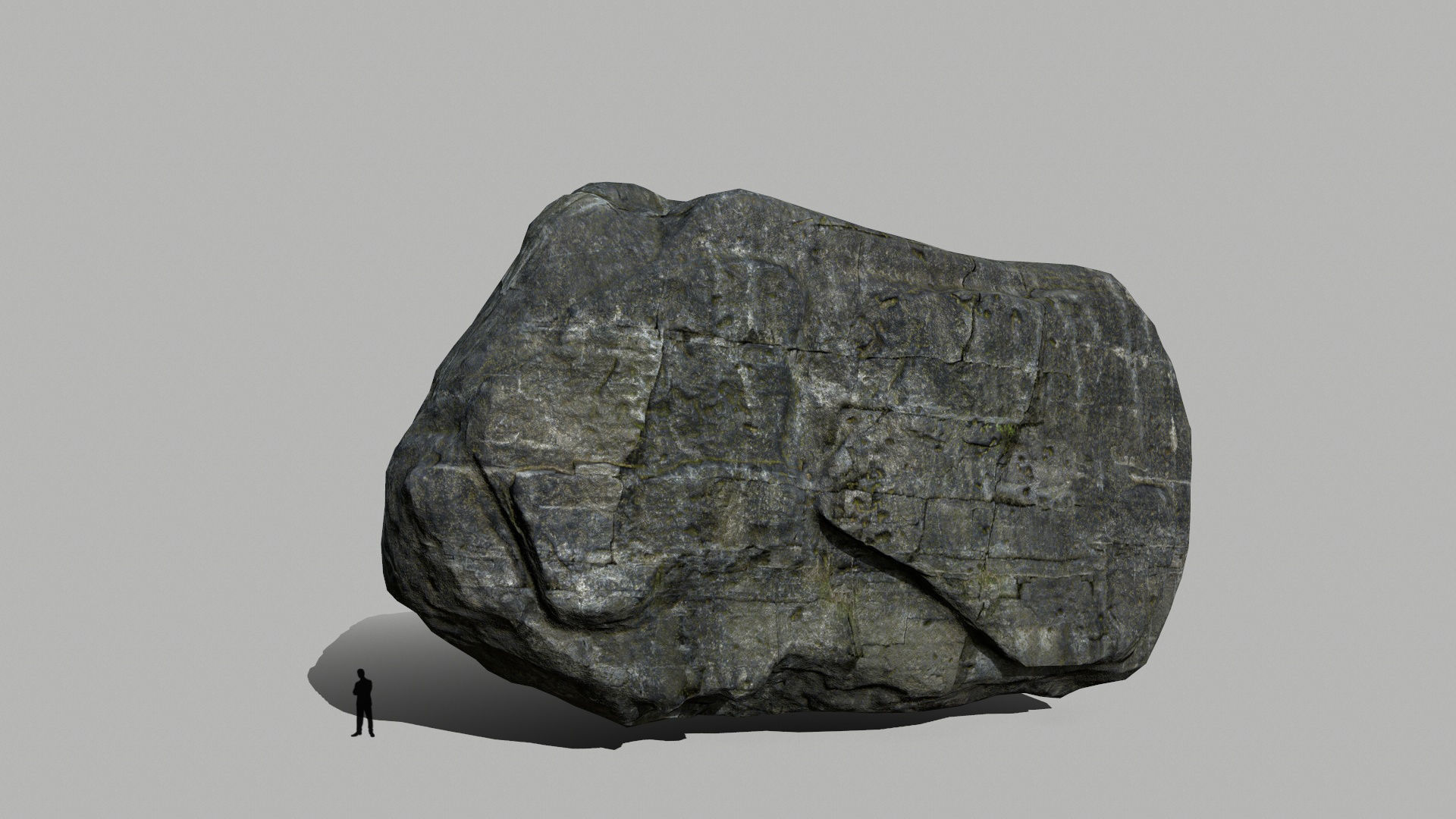 cliff rocks set  Low-poly 3D model_3