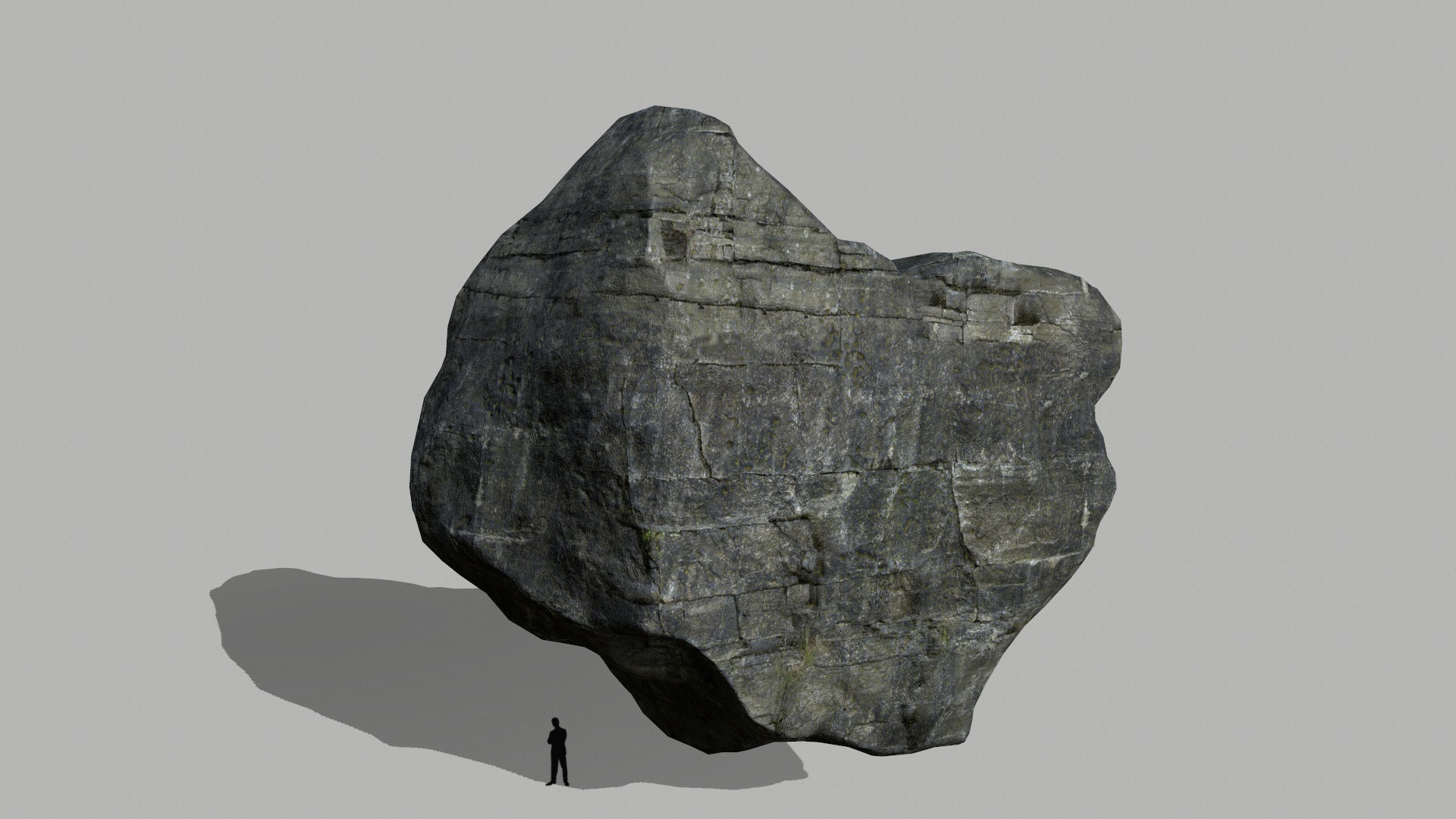 cliff rocks set  Low-poly 3D model_13