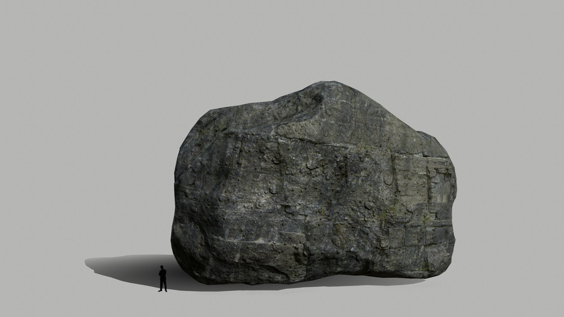 cliff rocks set  Low-poly 3D model_4