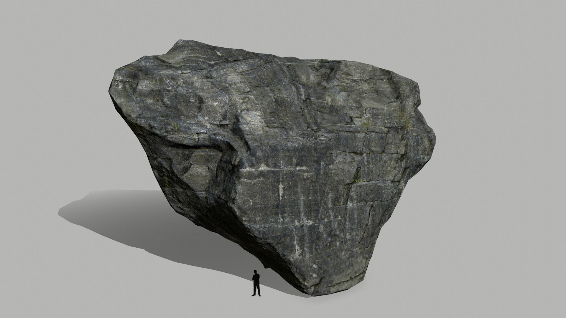 cliff rocks set  Low-poly 3D model_11