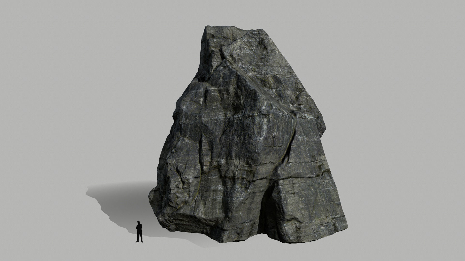 cliff rocks set  Low-poly 3D model_19