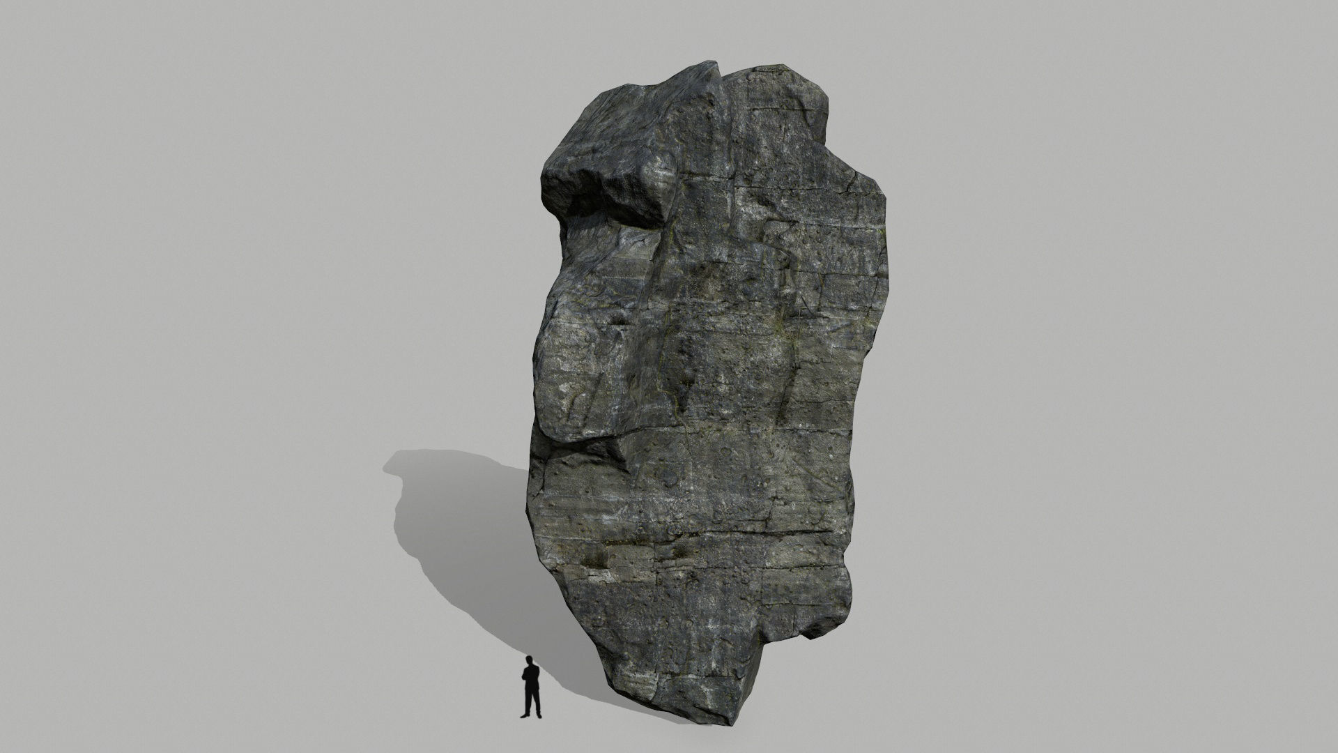 cliff rocks set  Low-poly 3D model_25