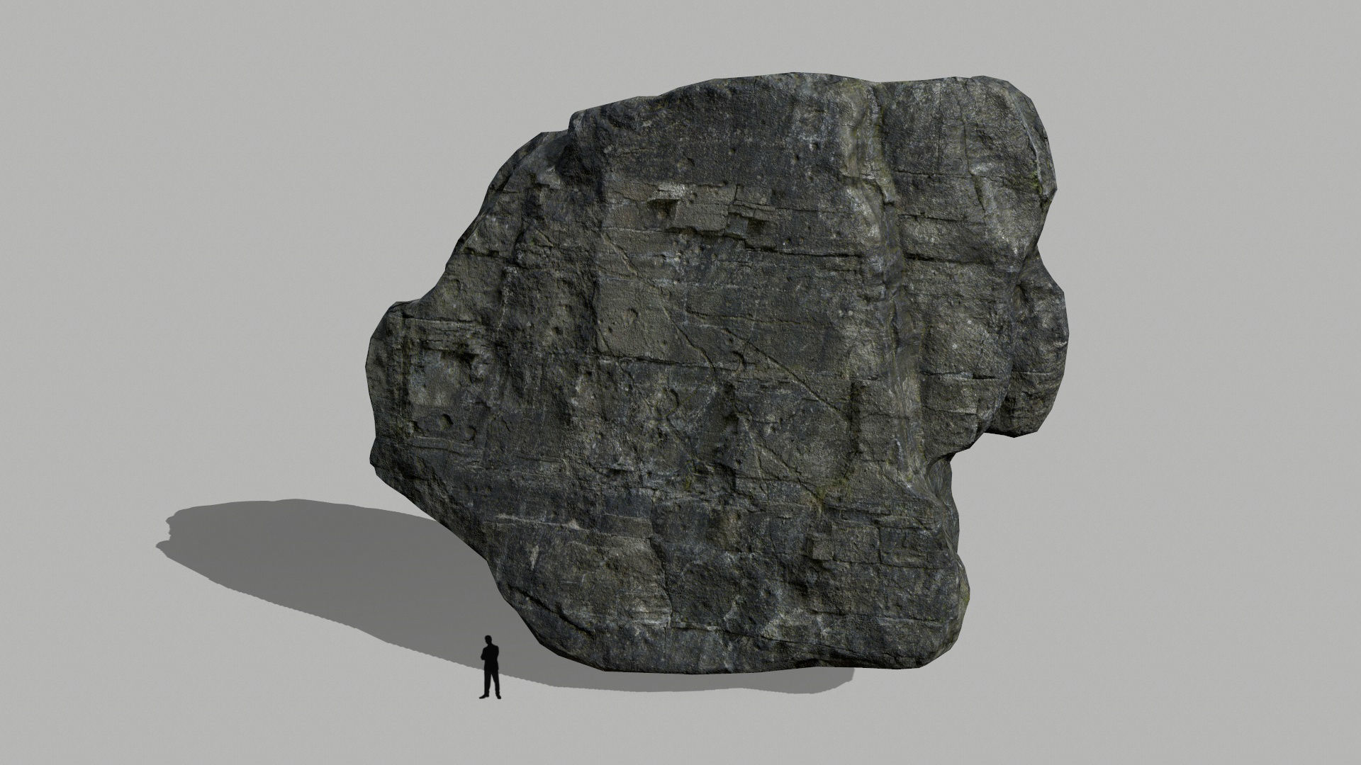 cliff rocks set  Low-poly 3D model_15