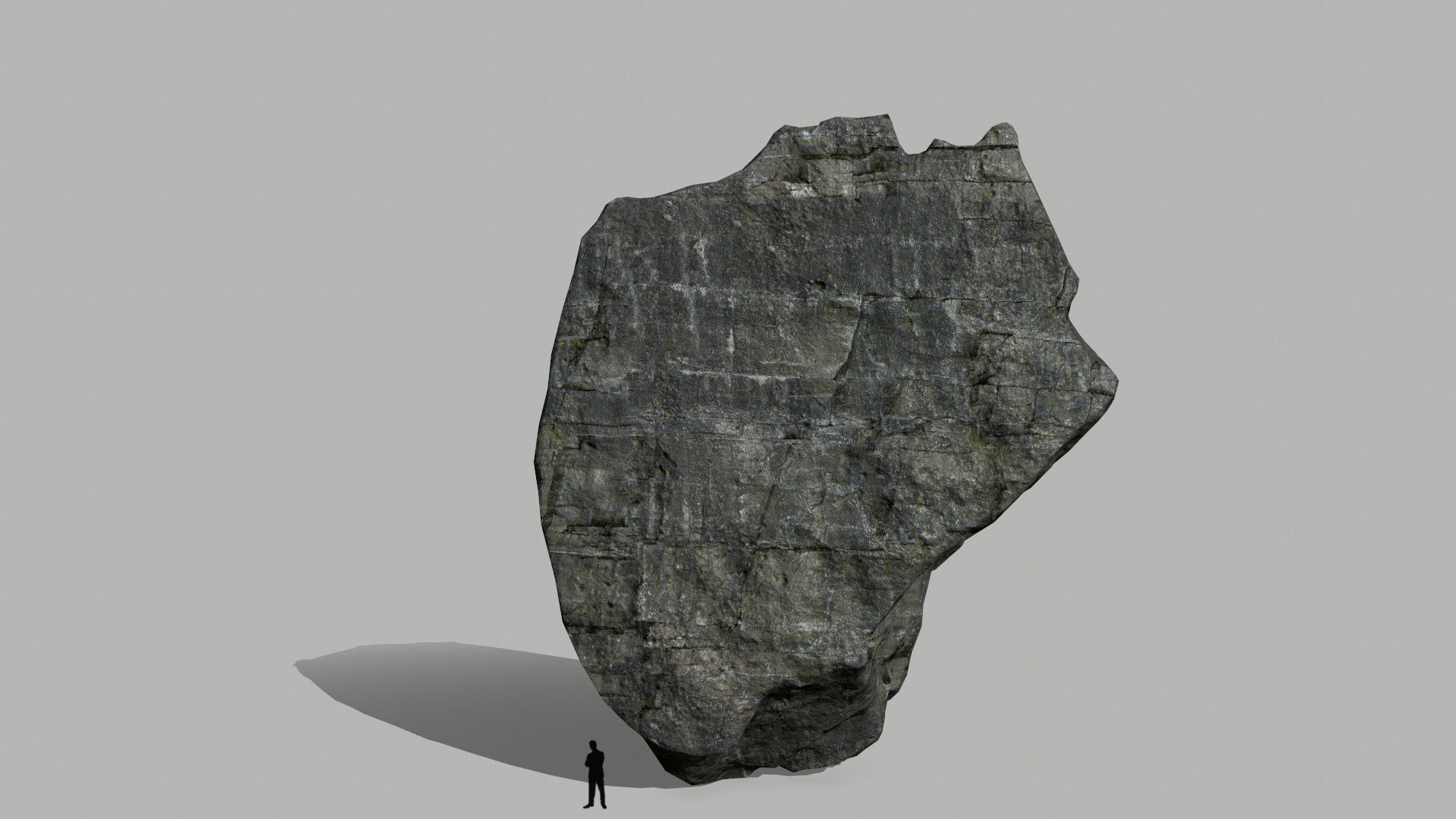 cliff rocks set  Low-poly 3D model_10