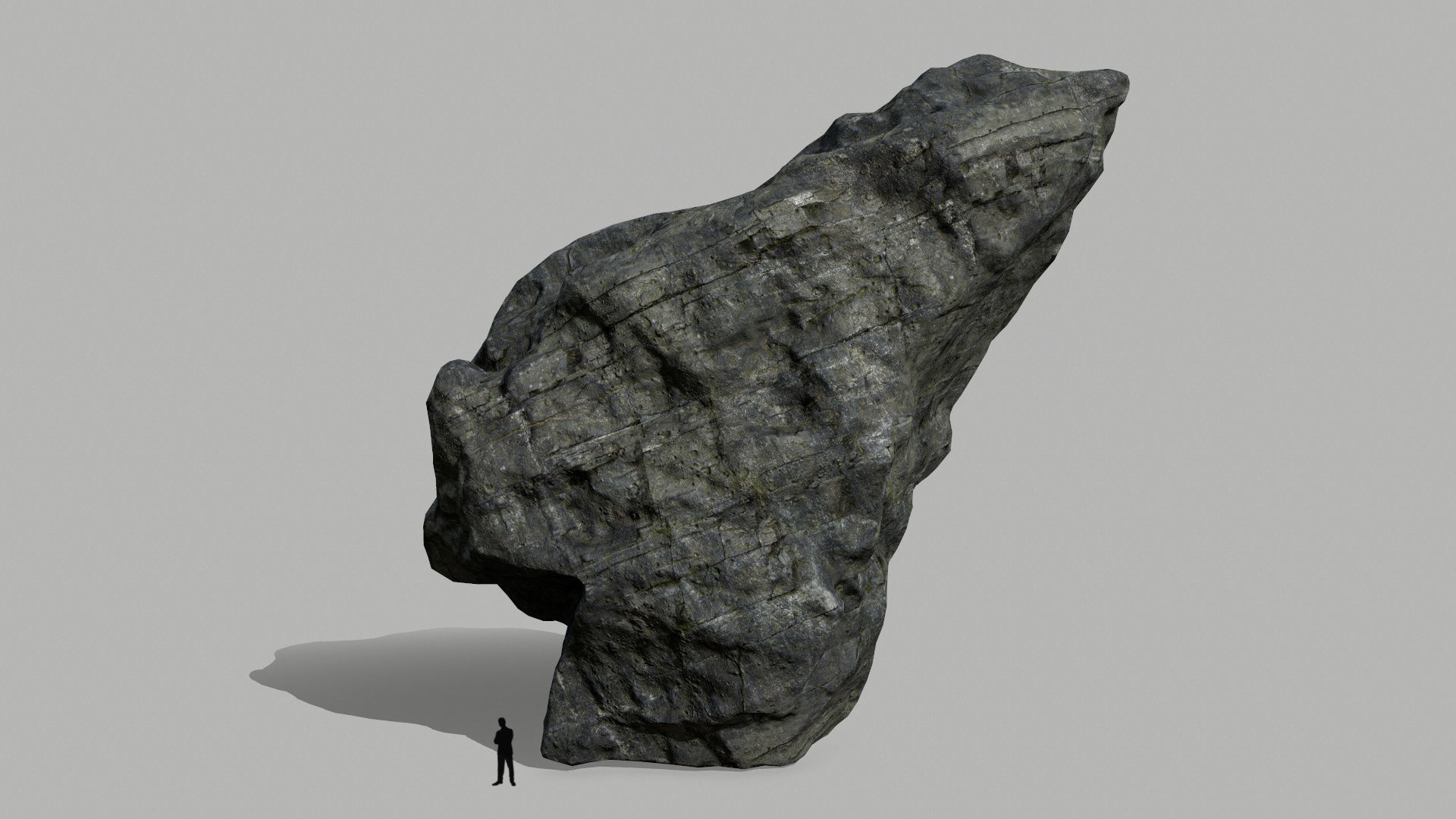 cliff rocks set  Low-poly 3D model_12
