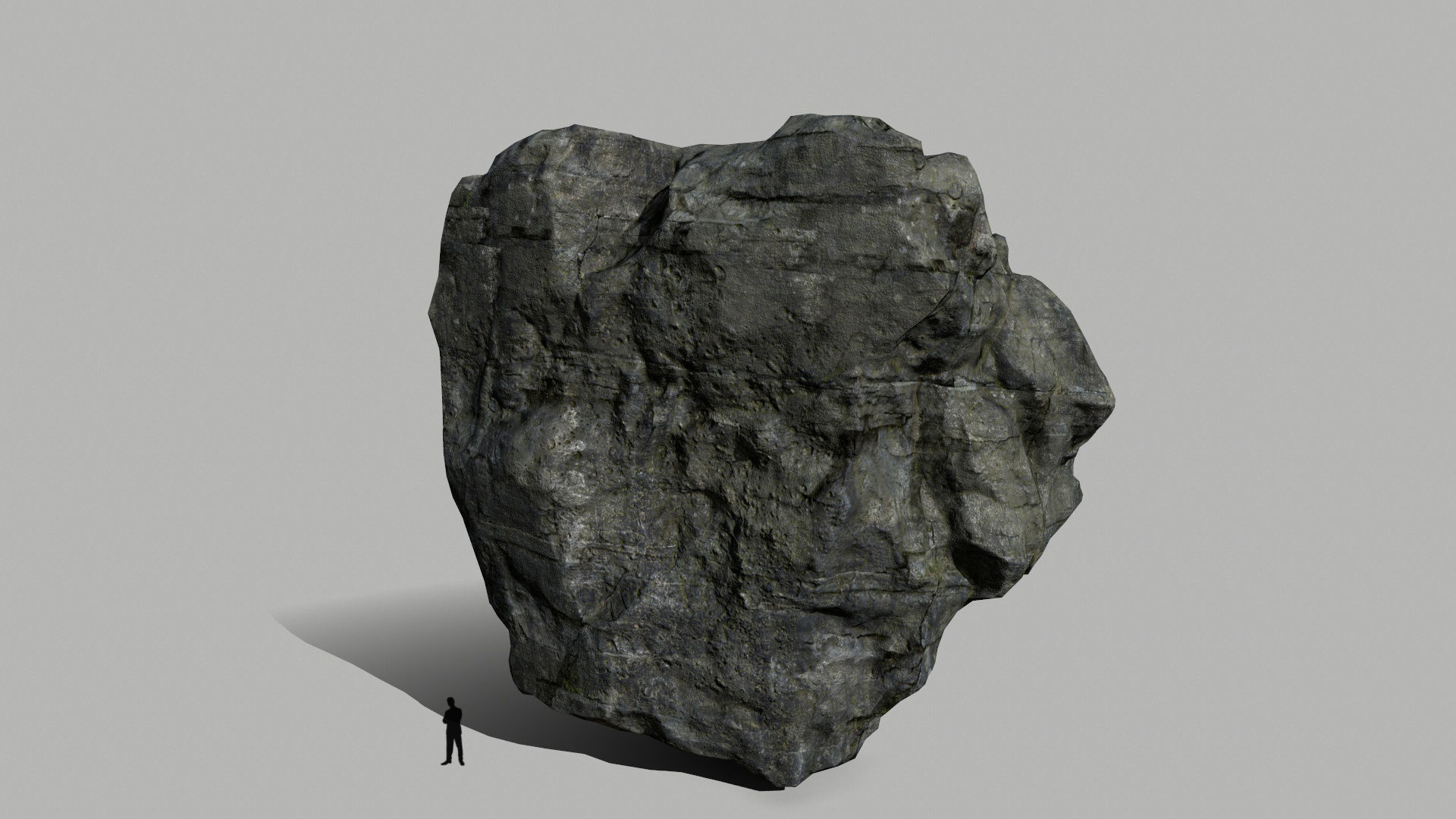 cliff rocks set  Low-poly 3D model_28