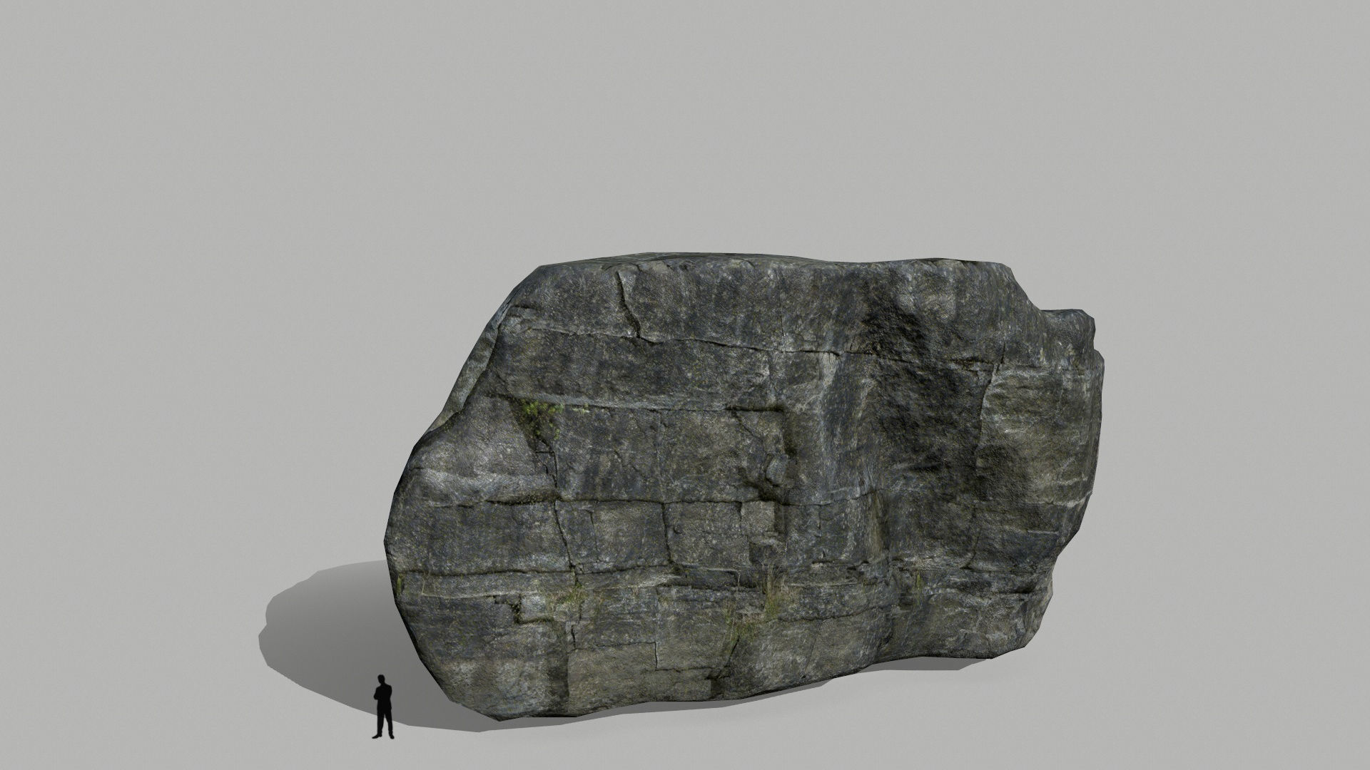 cliff rocks set  Low-poly 3D model_9