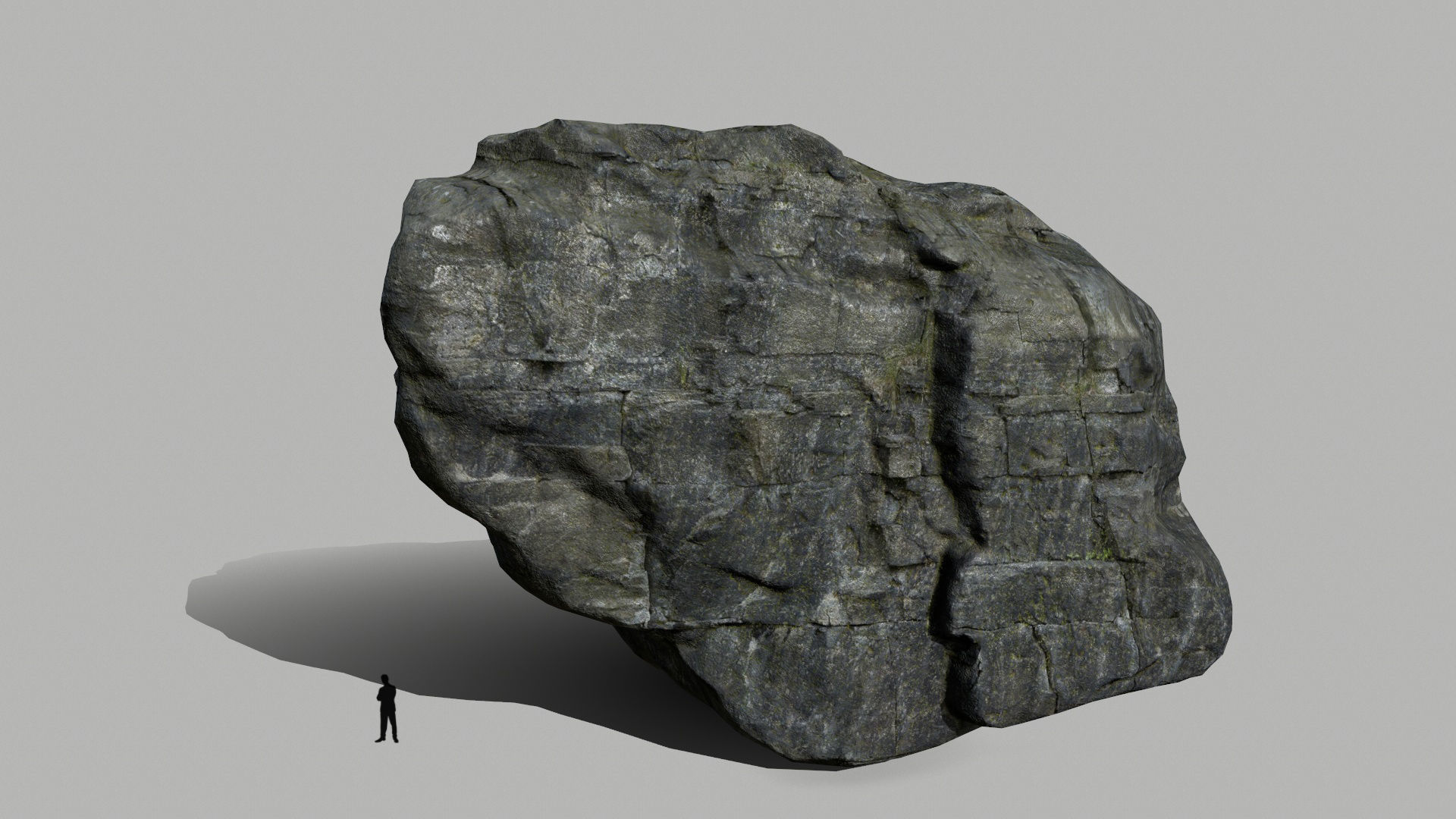 cliff rocks set  Low-poly 3D model_27