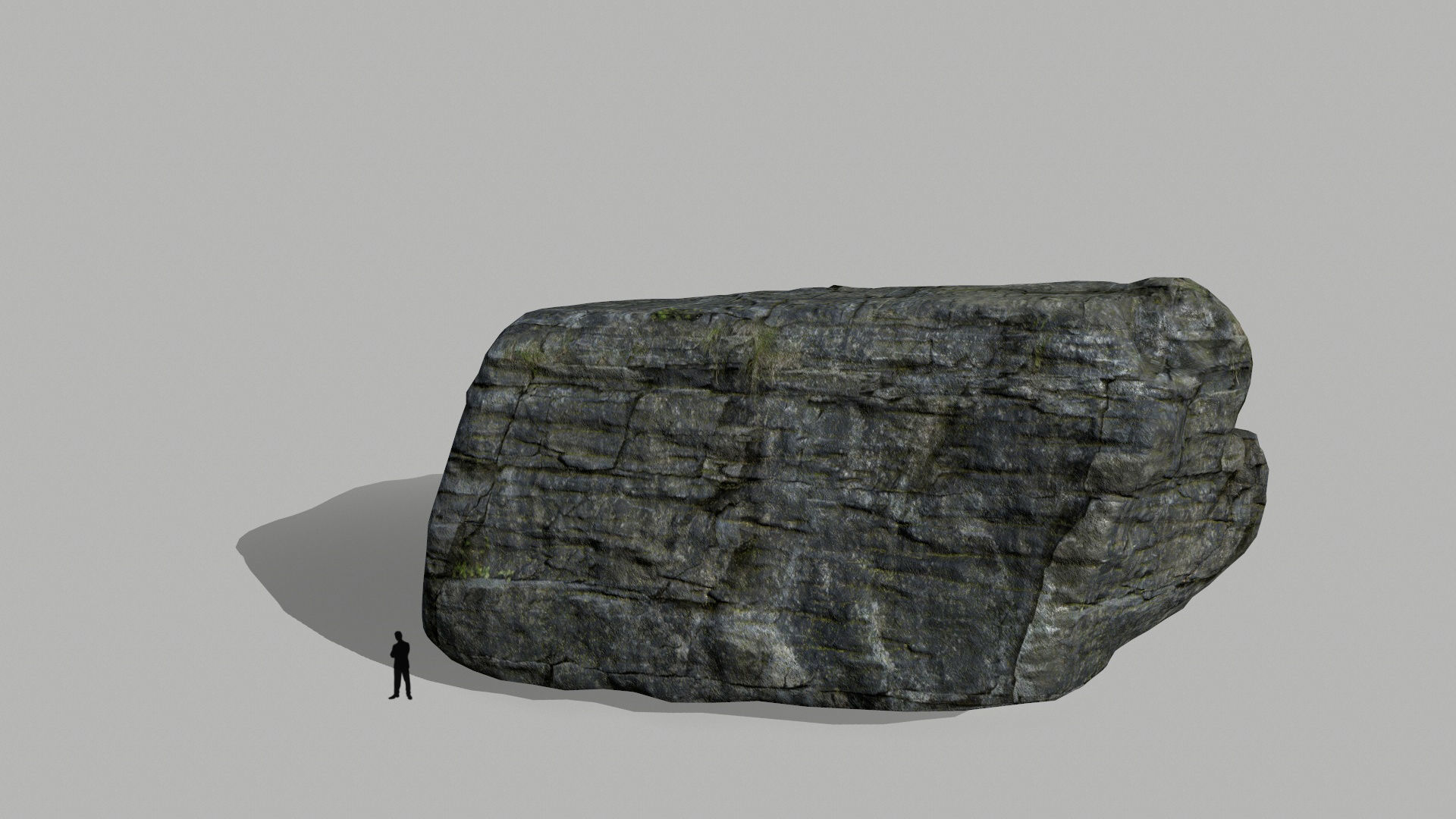 cliff rocks set  Low-poly 3D model_6