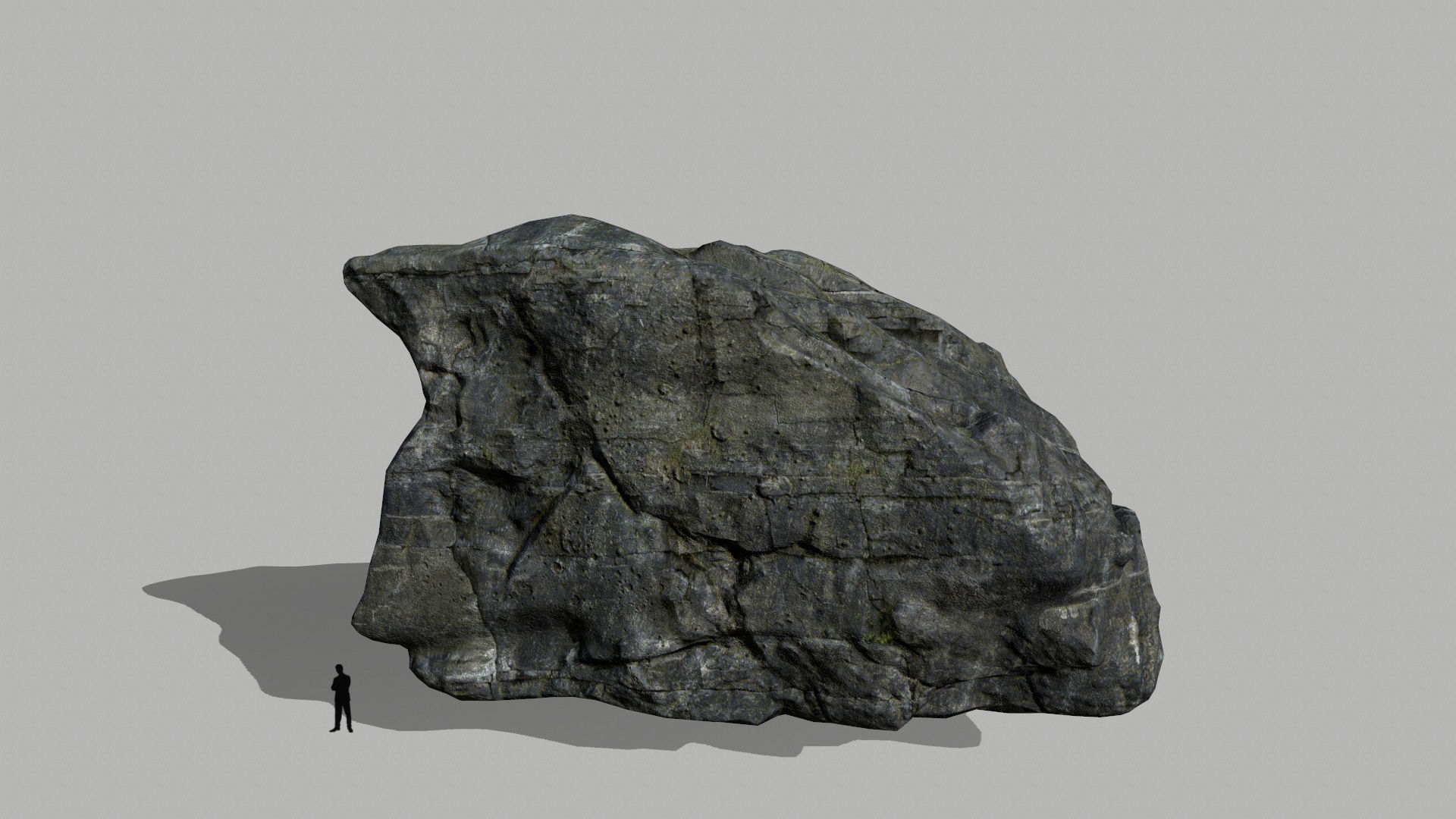 cliff rocks set  Low-poly 3D model_14