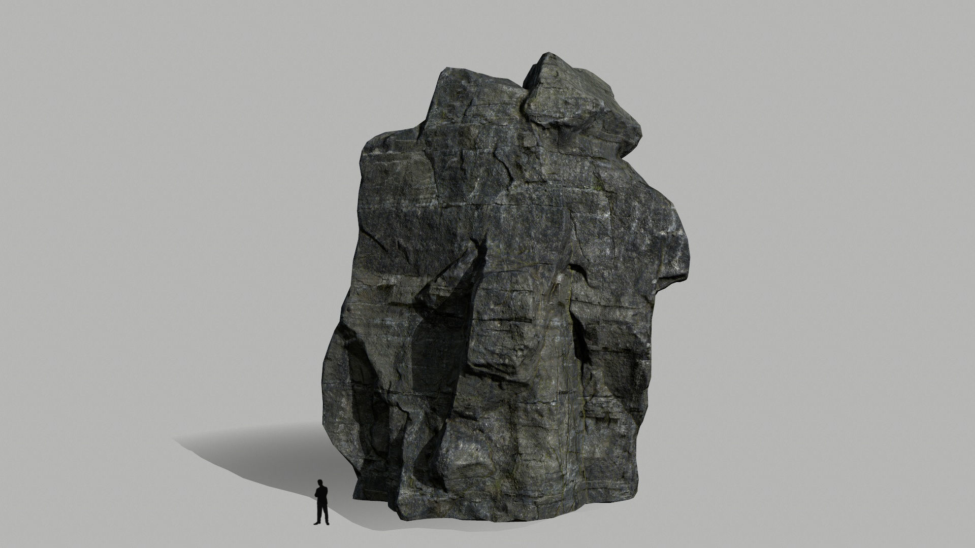 cliff rocks set  Low-poly 3D model_18