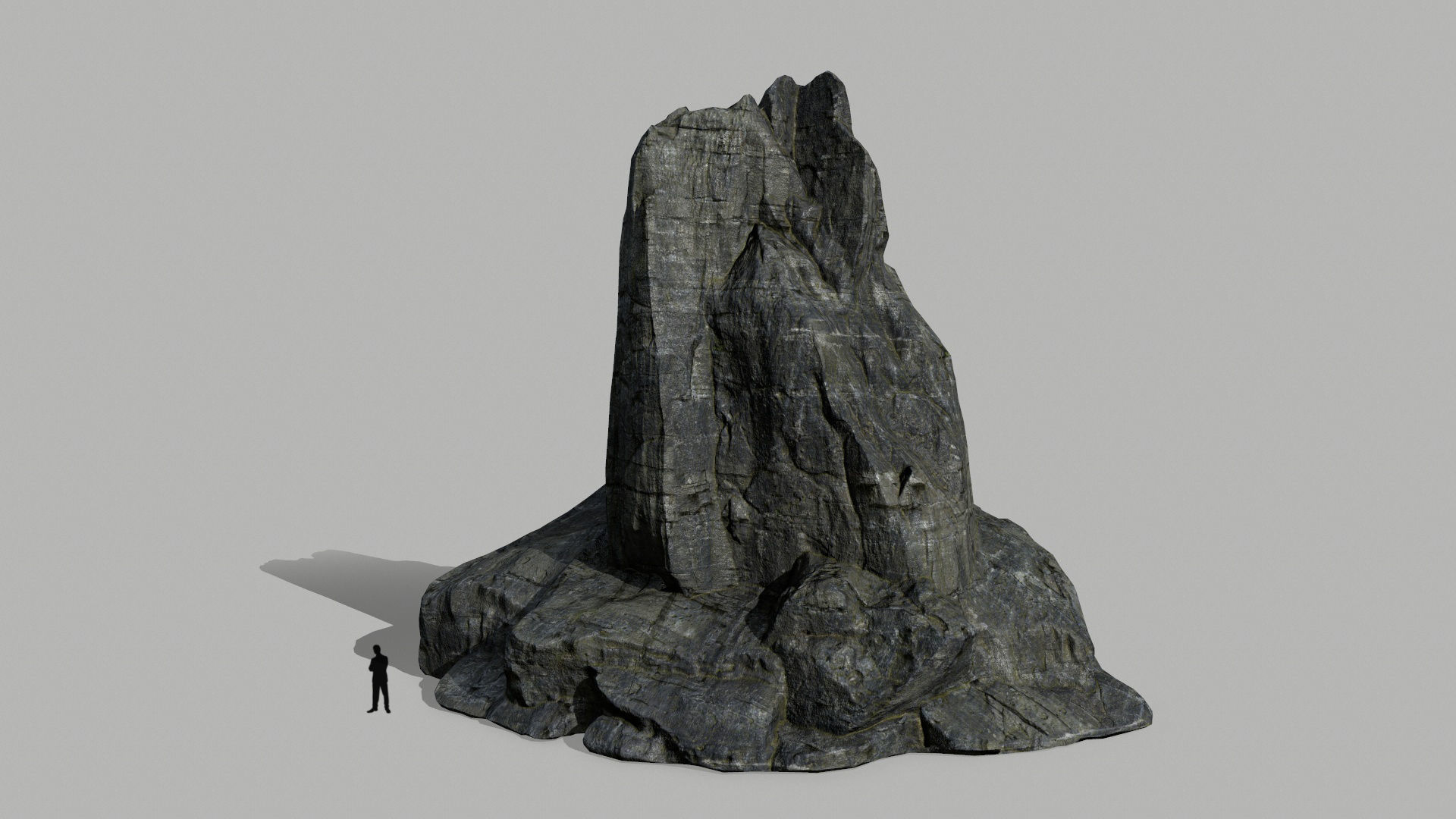 cliff rocks set  Low-poly 3D model_23