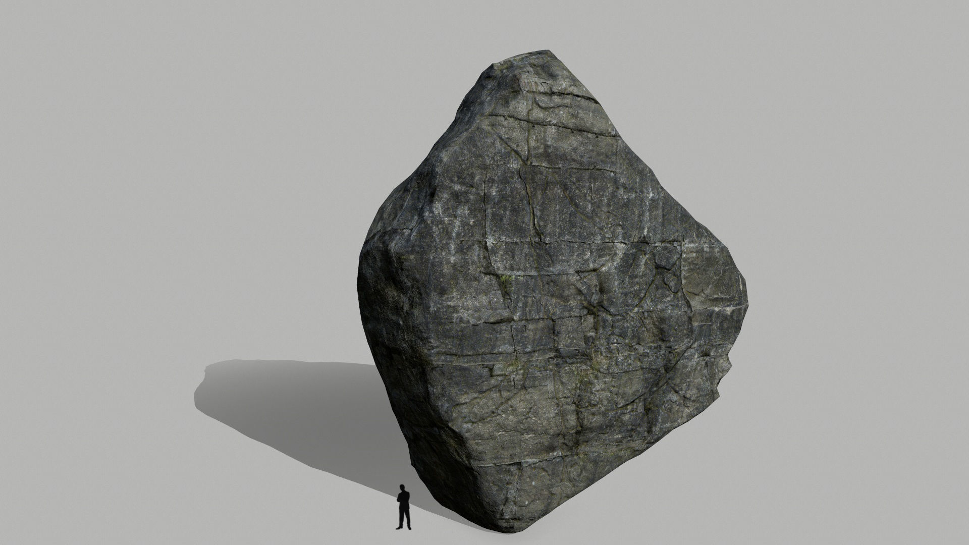 cliff rocks set  Low-poly 3D model_5