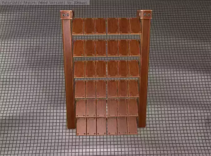 Wood Stairs - Construction Element 14