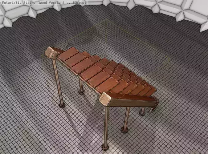 Wood Stairs - Construction Element 16