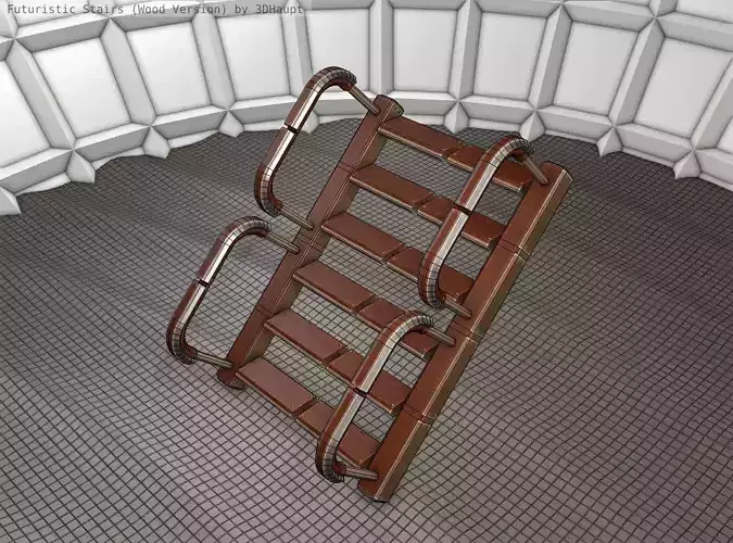 Wood Stairs - Construction Element 27