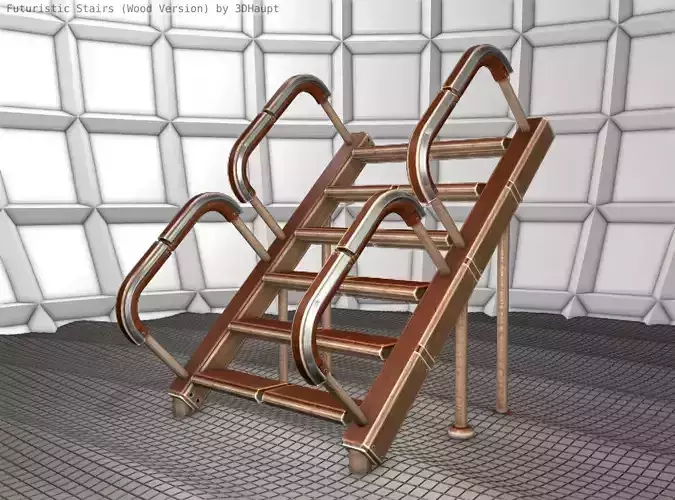 Wood Stairs - Construction Element 28