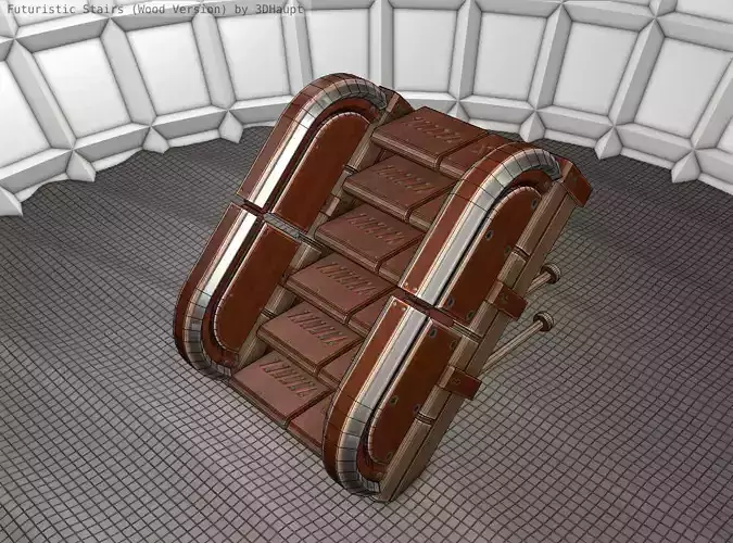 Wood Stairs - Construction Element 19