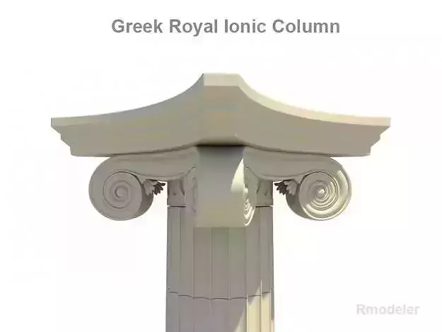 Greek ionic royal column