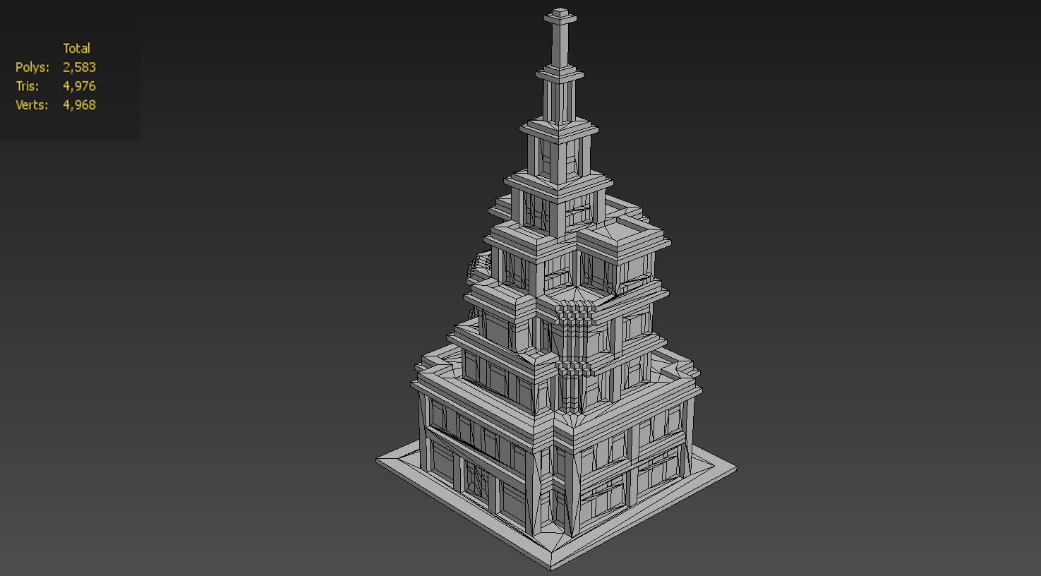 House Voxel - 26 Low-poly 3D model_4