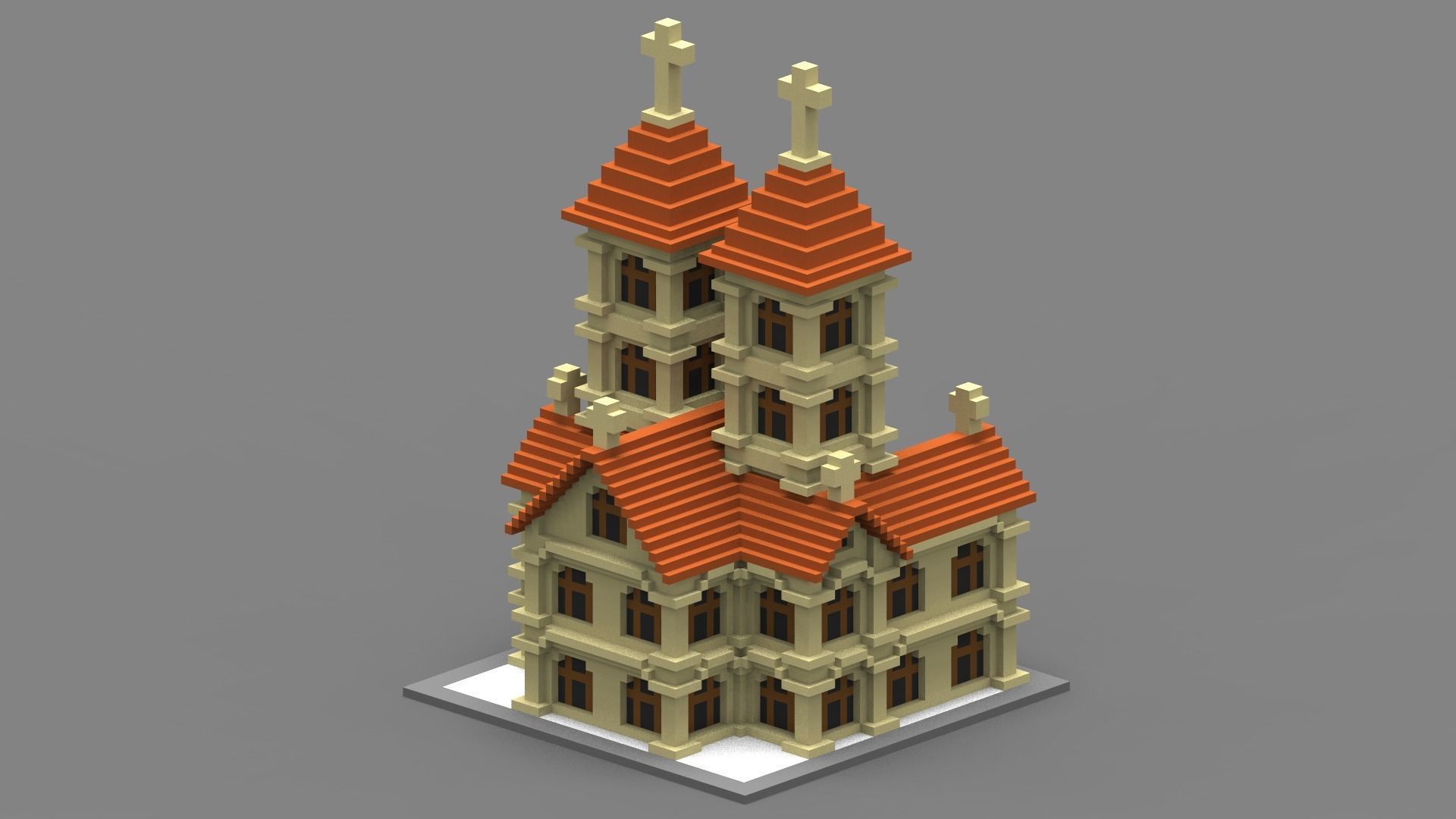House Voxel - 27 Low-poly 3D model_2