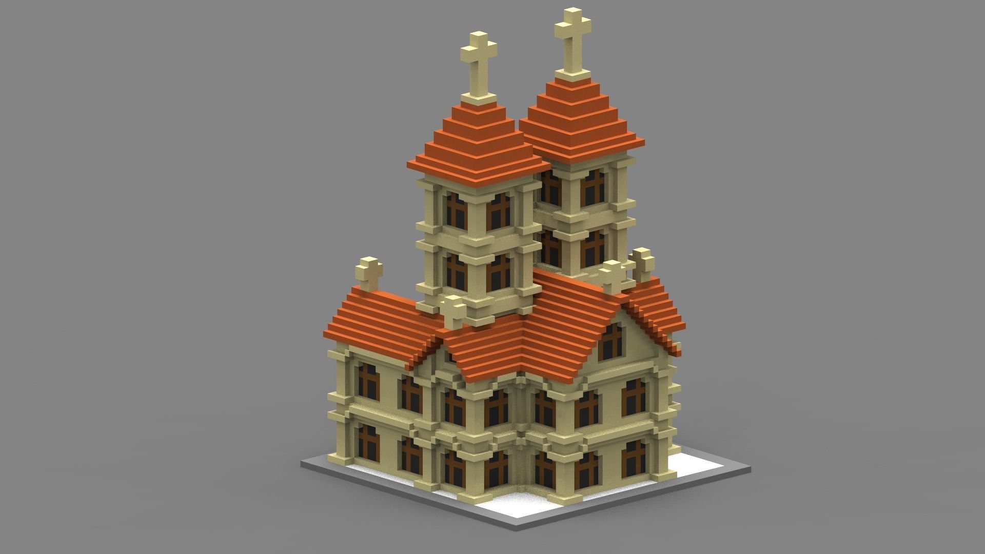 House Voxel - 27 Low-poly 3D model_1