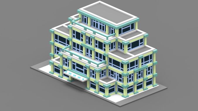 House Voxel - 29 Low-poly 3D model