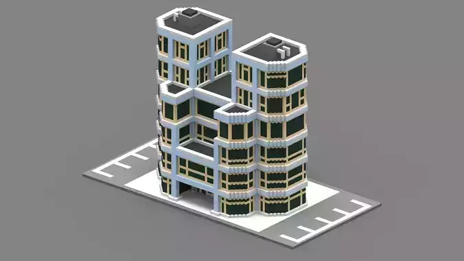 House Voxel - 30 Low-poly 3D model House Voxel - 30 Low-poly 3D model